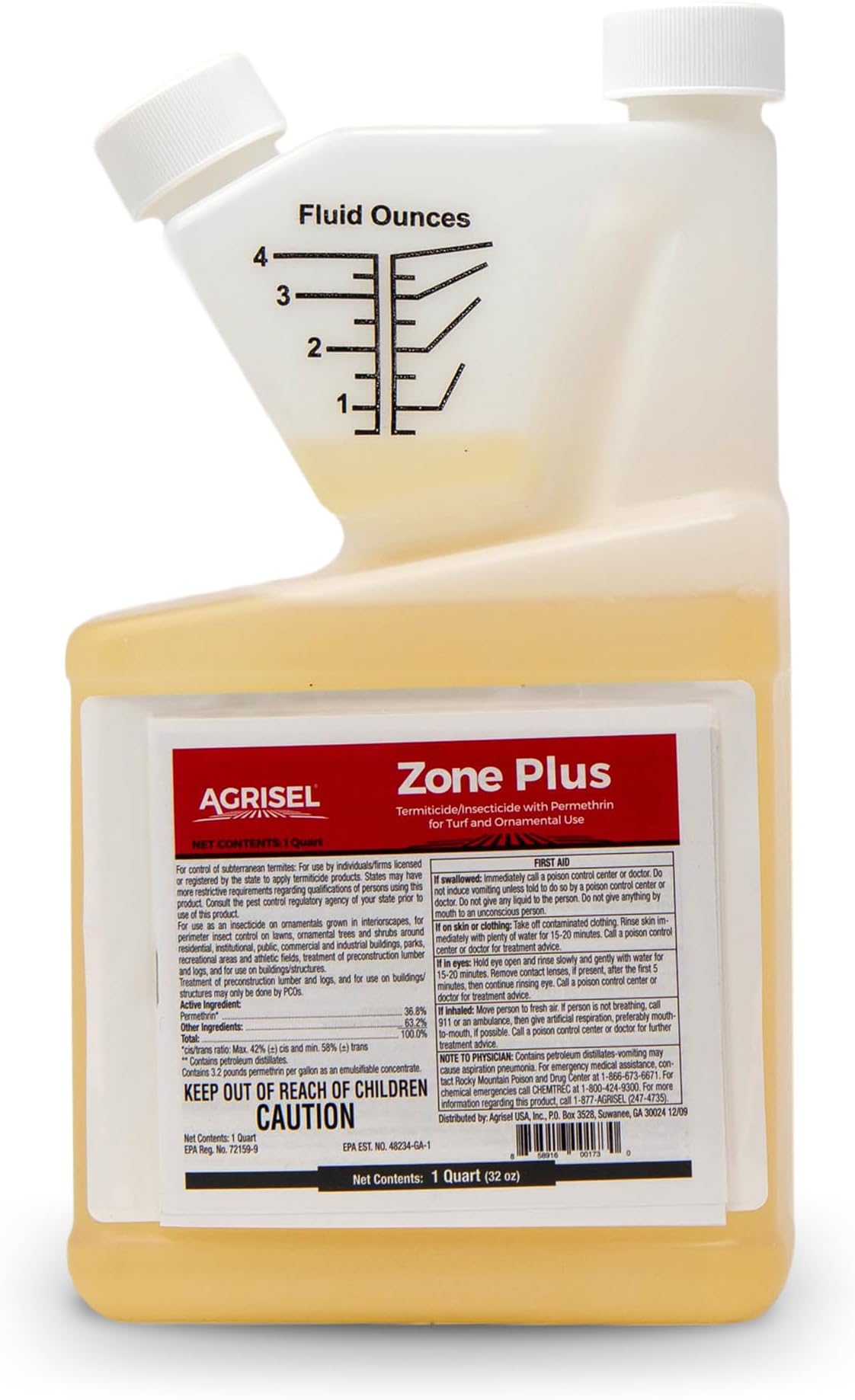Agrisel Zone Plus Insect & Pest Control, Broad Spectrum, for Indoor & Outdoor, Effective Against 100 Pests, Eco-Friendly, 32 Ounce