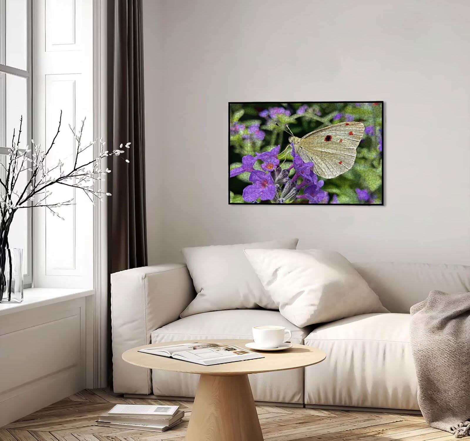 Puzzle 4000 elementów, kwiat motyl puzzle dla dorosłych gra edukacyjna puzzle dla dorosłych, zabawne, wymagające zajęcia rodzinne, do dekoracji ścian, prezenty R1KH-387