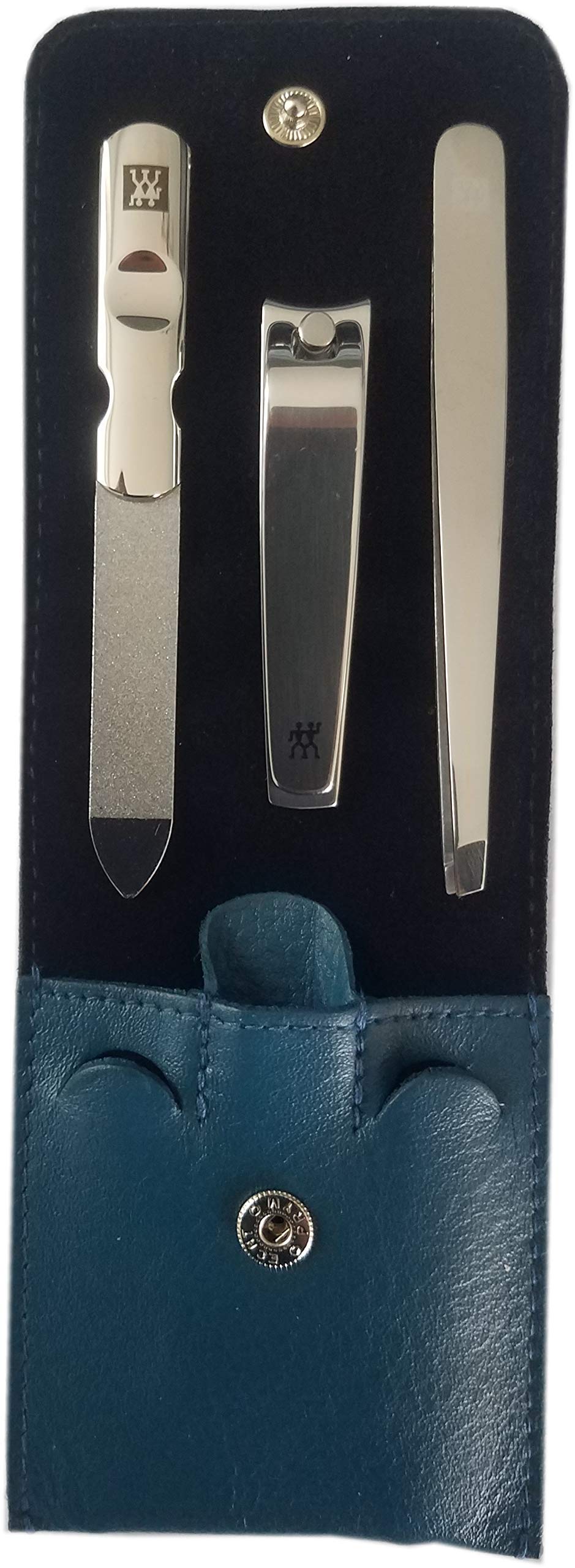 Zwillling ClassicInox Manicure Etui 4tlg.Taschenetui + Multitool/Taschenmesser petrol