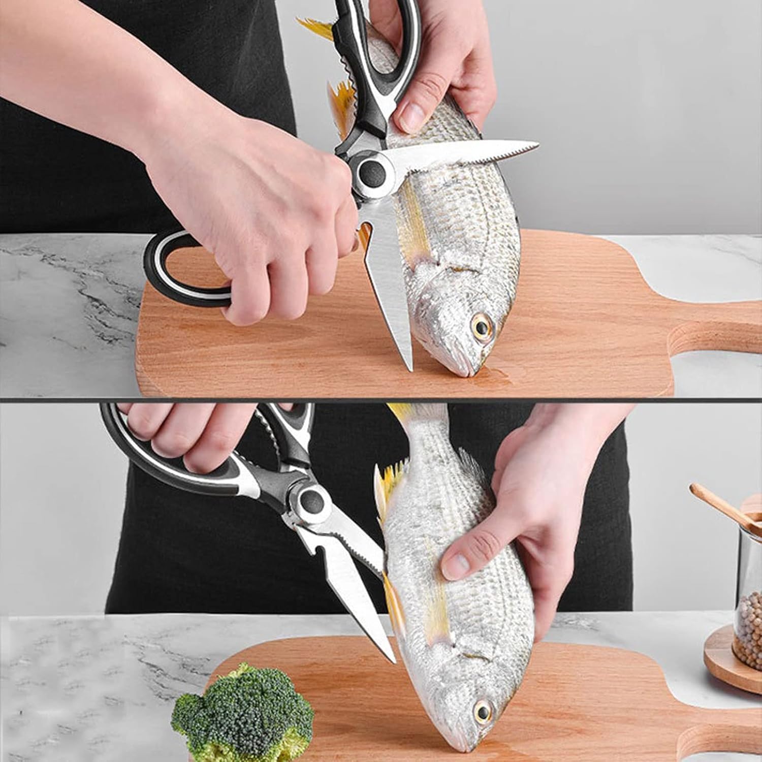Kitchen Scissors Multifunction Stainless Steel Tool Shears(A)