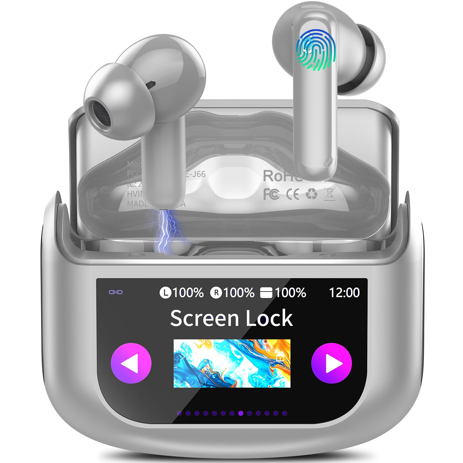 KI Übersetzer Kopfhörer, 3-in-1 Echtzeit Sprachübersetzer Kopfhörer 164 Sprachen mit ANC Mic & App, Bluetooth 5.4 Kopfhörer Übersetzer mit 7 Modi, 48H Übersetzer Ohrhörer für Lernen/Reisen/Business