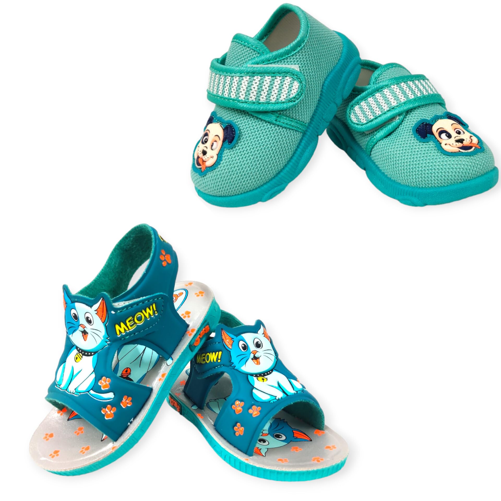 coolz Kids Chu-Chu Sound Musical Sandals and Shoes Combo (2 Pairs) for Baby Boys and Girls-picture-17