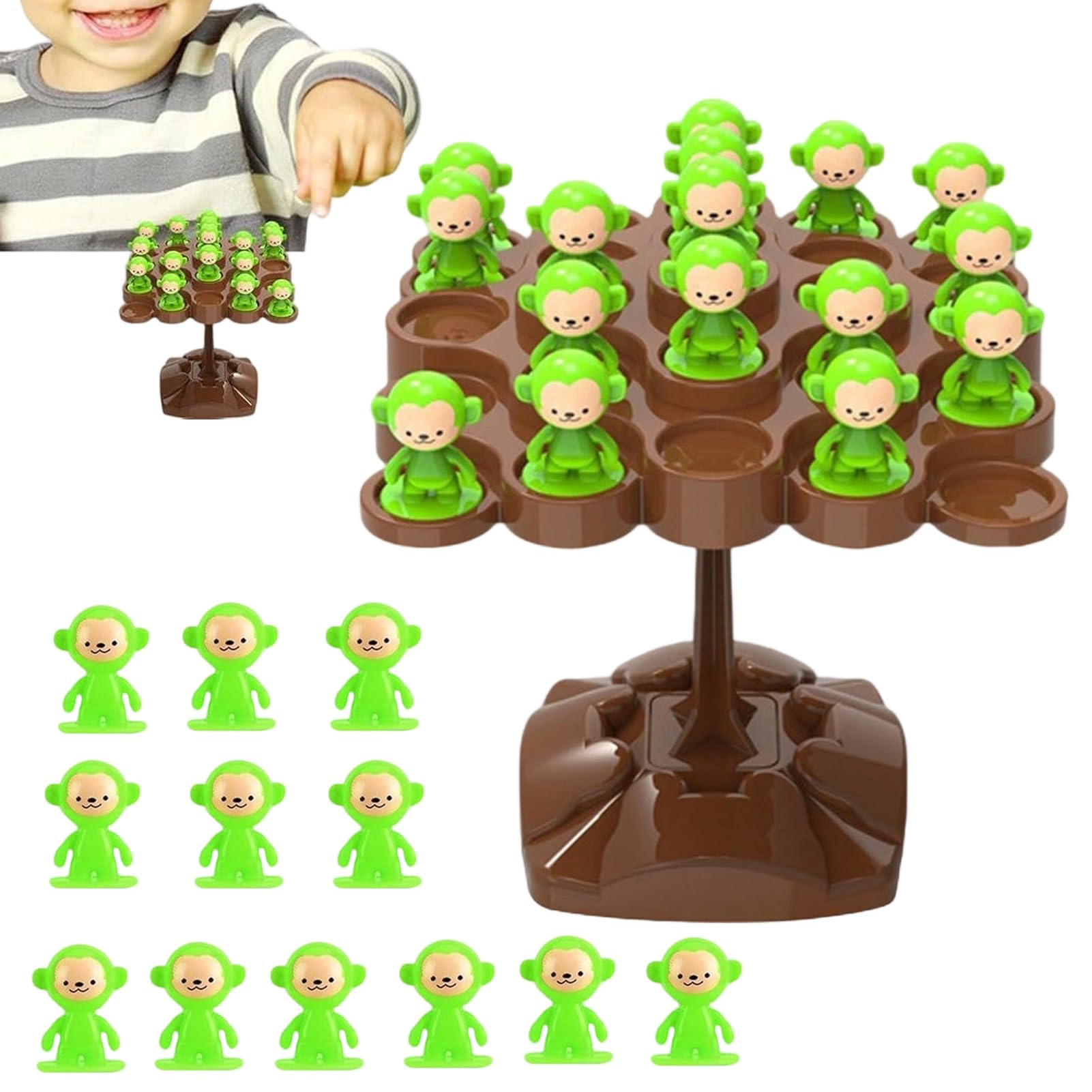 Balance Tree Toys - Monkey Concentration Training Educational Toys | Two-Player Balanced Tree Board Game - For Boys Girls 3+ Home Kindergarten Kindergarten Classroom Table Party Christmas