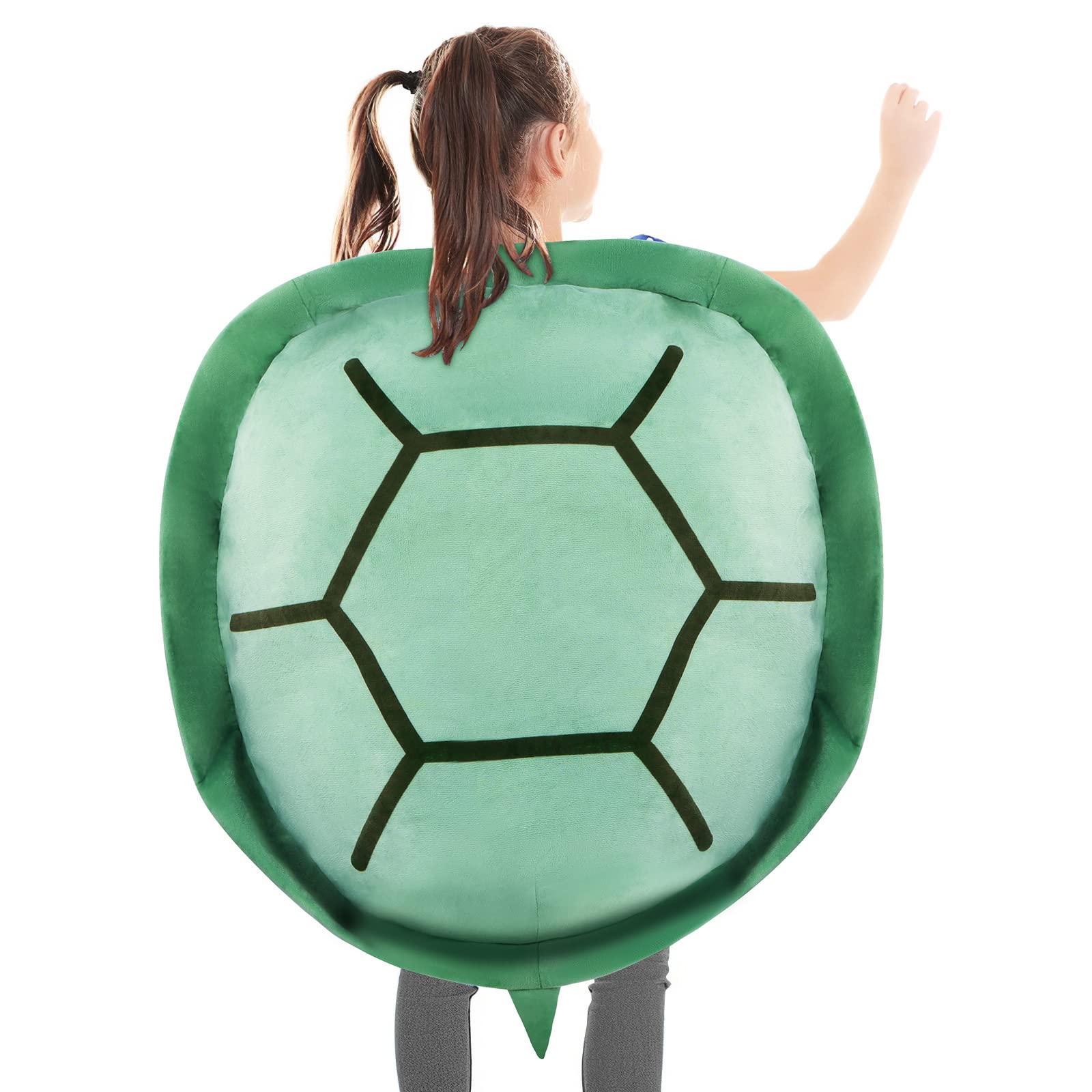 deAO Wearable Turtle Shell Pillow & Cushion Stuffed Animal Toy Costume Plush 100/130CM Multi-Purpose Adult Kid Birthday (100CM)