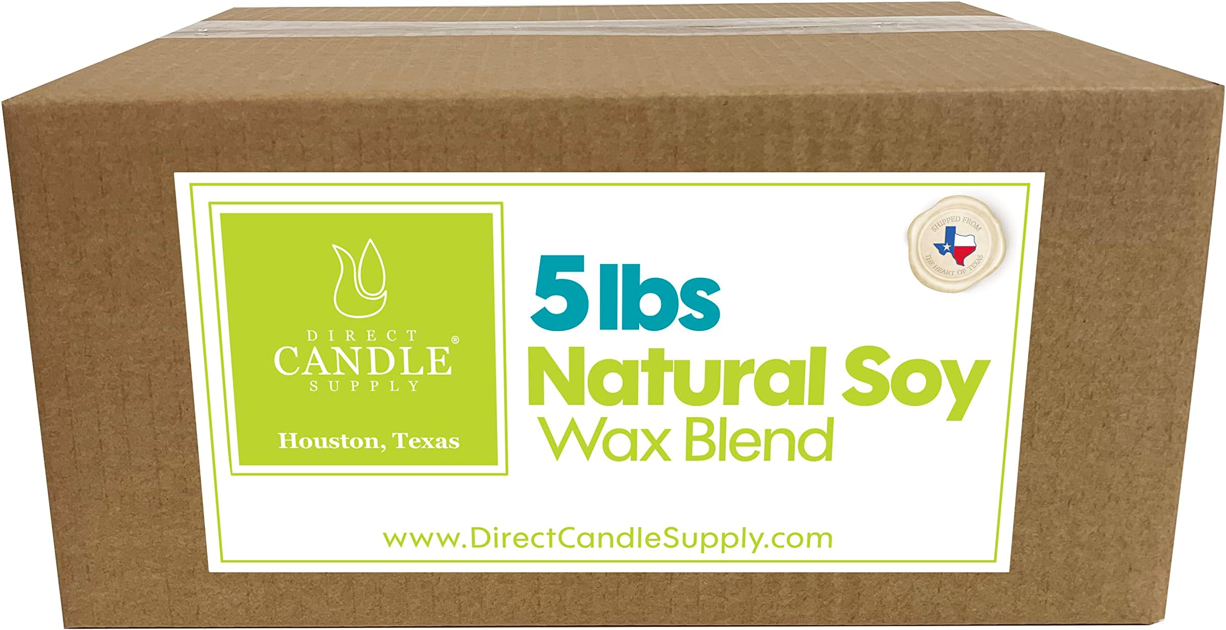 Soy Wax for Candle Making | 5lb Soy Candle Wax Slab | Smooth Blend for High Load Fragrance Formulation |Candle Making Supplies