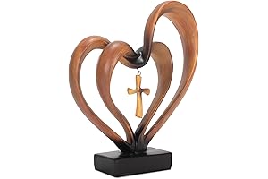 Christian Home Gifts: Dicksons It Takes Three Heart and Cross Religious Decor