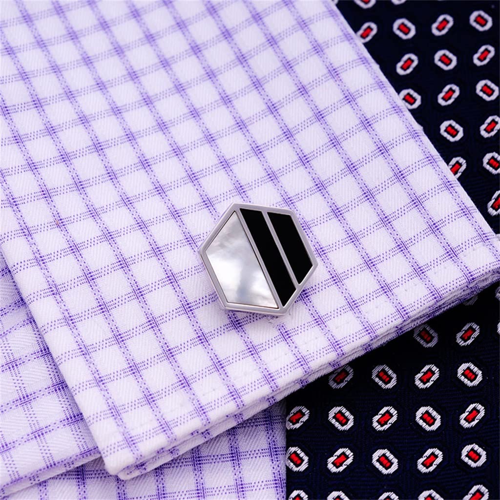 Camisas Gemelos De Hombre Gemelos Negros Botones Concha De Metal Boda Novio Invitado