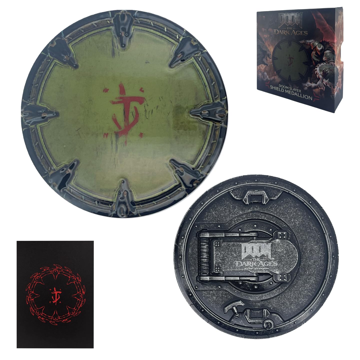 FaNaTtik DOOM: The Dark Ages Shield Saw Medallion & Art Card – Limited Edition Collectible