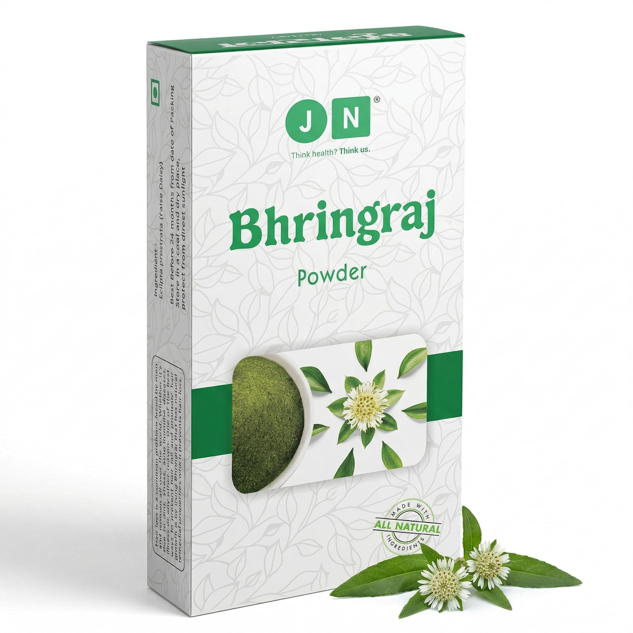 JN Bhringraj Powder 100g | 100% Pure Natural Eclipta Alba Powder for Hair Care & Hair Growth | Herbal Hair Mask, Hair Oil Infusion & Diy Hair Packs | Scalp Care & Hair Nourishment-image-21