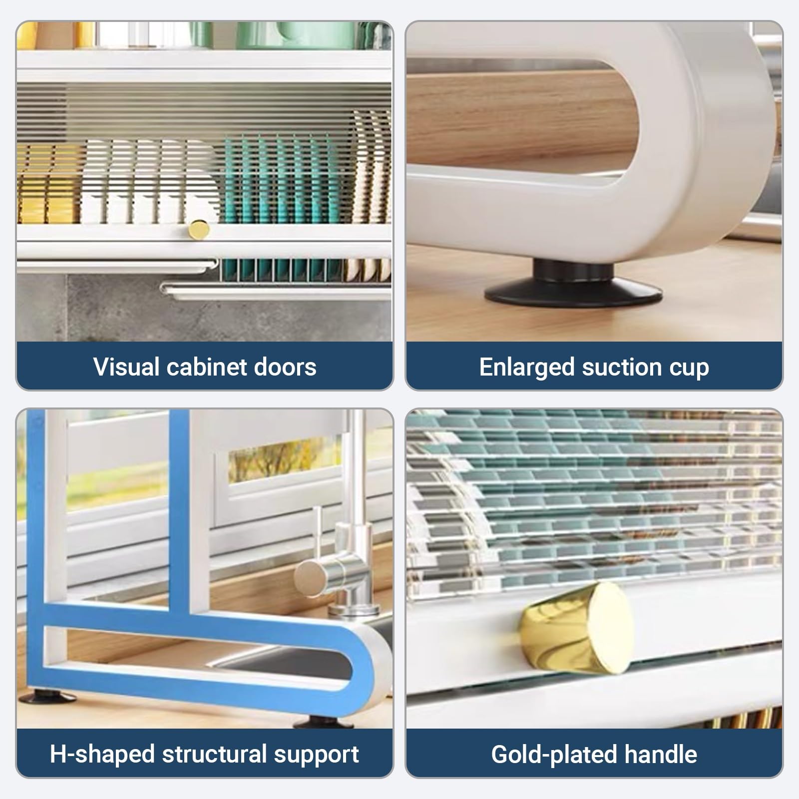 Égouttoir à vaisselle réglable en hauteur en acier inoxydable, grande capacité de séchage et égouttoir de rangement, organiseur de comptoir de cuisine multifonction avec porte-ustensiles