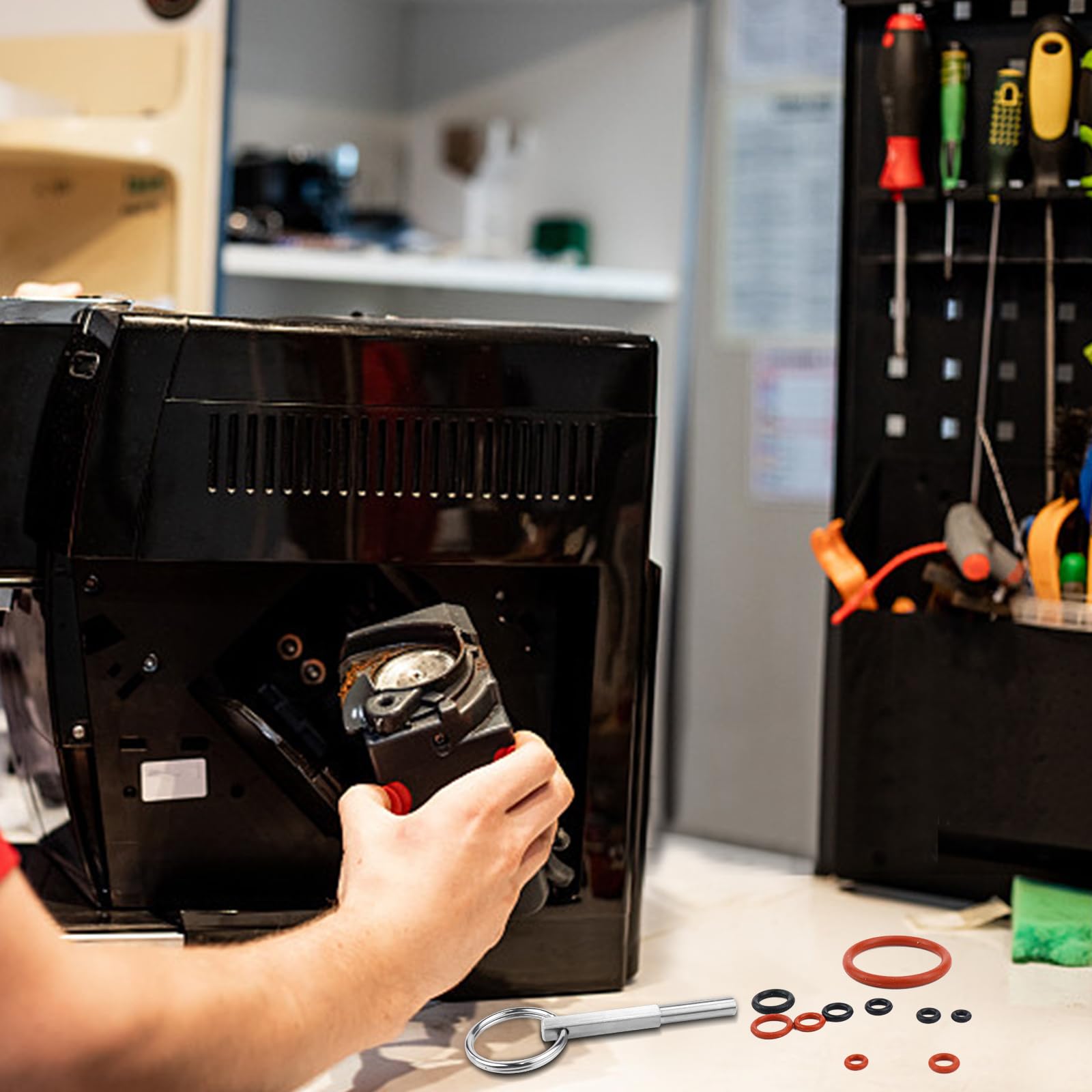 Chiave di riparazione del caffè, viti magnetiche a testa ovale in acciaio inox | Strumento di riparazione chiave facile da usare per macchina da caffè A/r