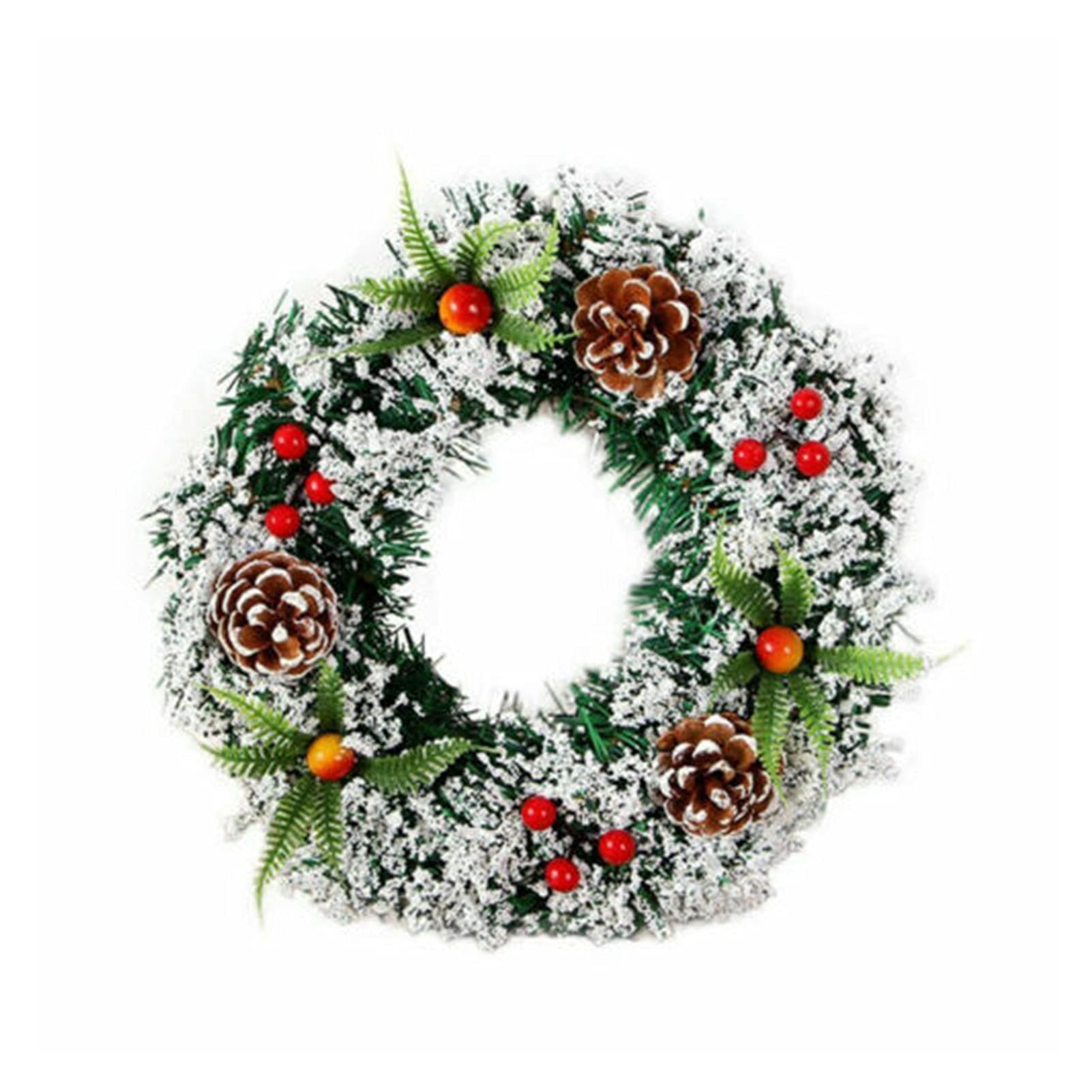 Tannenkranz Mit LED-Lichtern, Adventskranz Künstli Produktbild-Vorschau 12