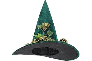 LIFKOME Large Green Witch Hat