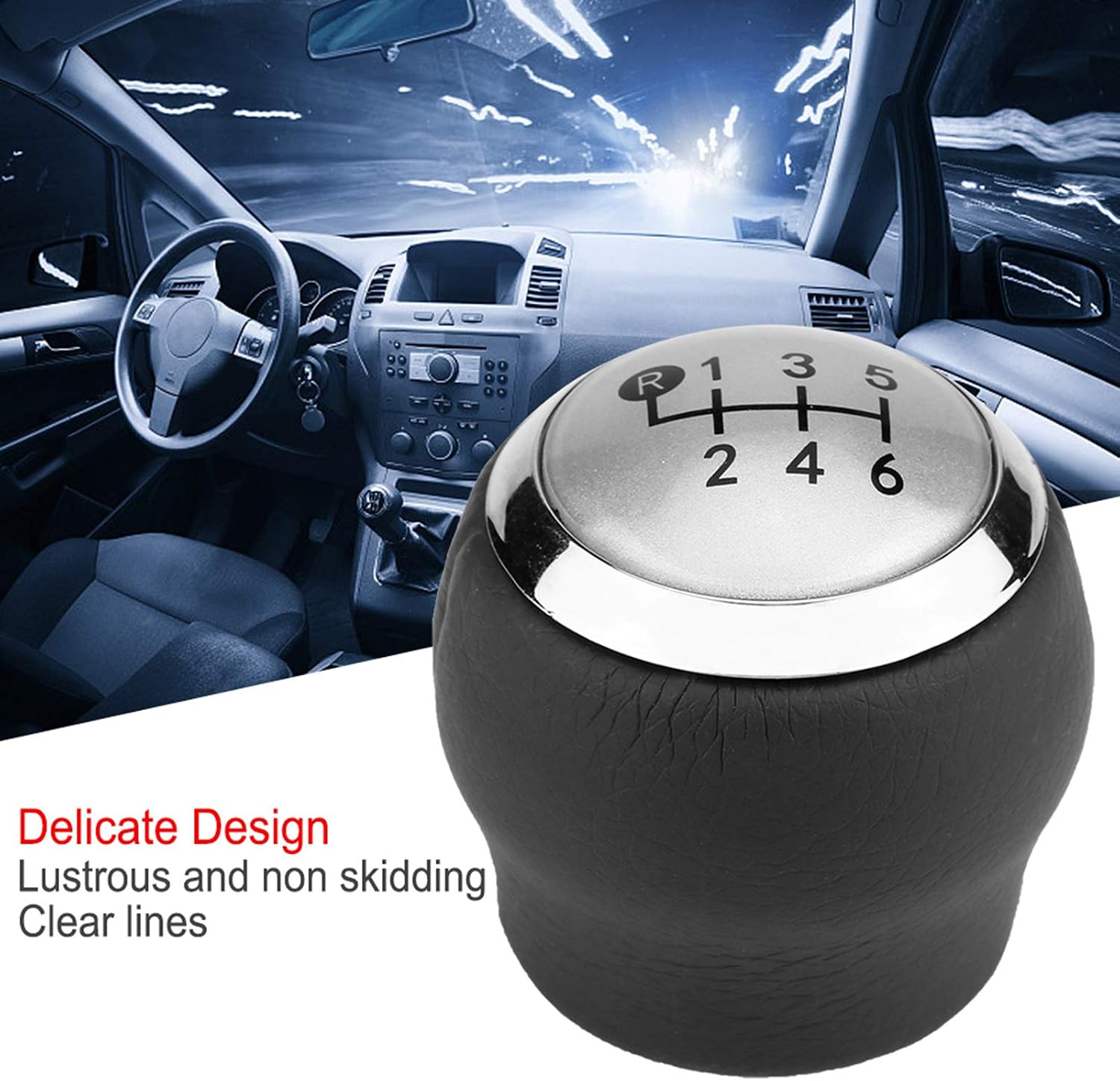 Car Gear Shift Knob, Car 6 Speed Gear Shift Knob Shift Lever Knob Head for 1.8MT AURIS AYGO