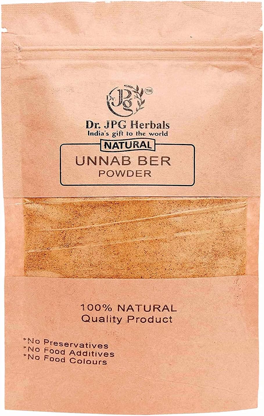 Dr. JPG 100% Natural Unnab BER Powder (Ziziphus Sativa) (100 g)