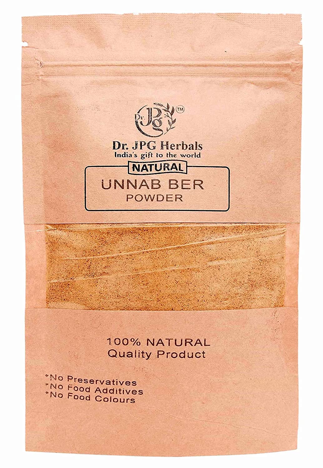 Dr. JPG 100% Natural Unnab BER Powder (Ziziphus Sativa) (100 g)