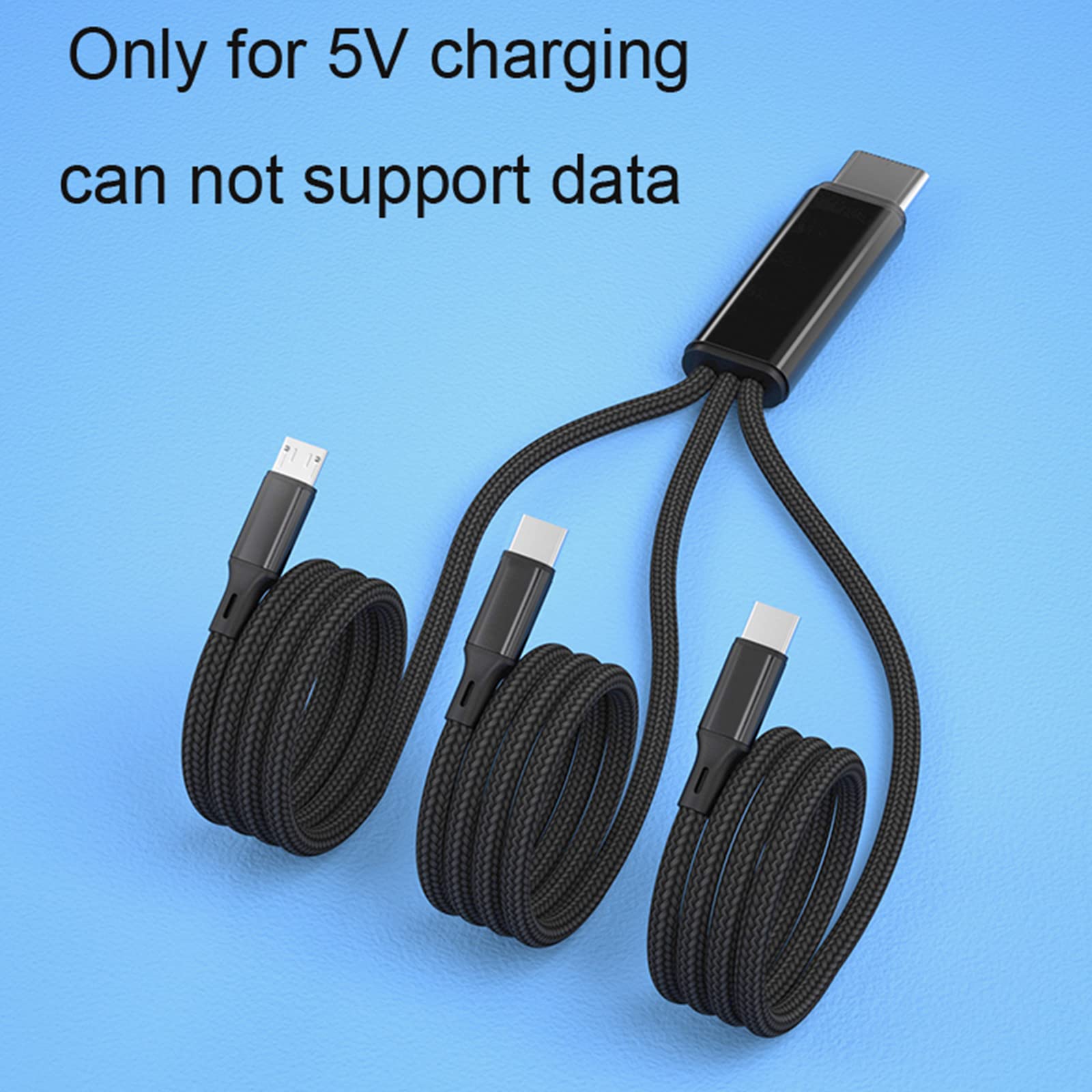 2 A kabel do ładowania Multi USB 3 w 1 uniwersalny przewód nylonowy pleciony 3-1