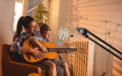 Miniatura 7 de Metal Micrófono Shockmount & Soporte para Neumann TLM 103/M147 - Plata