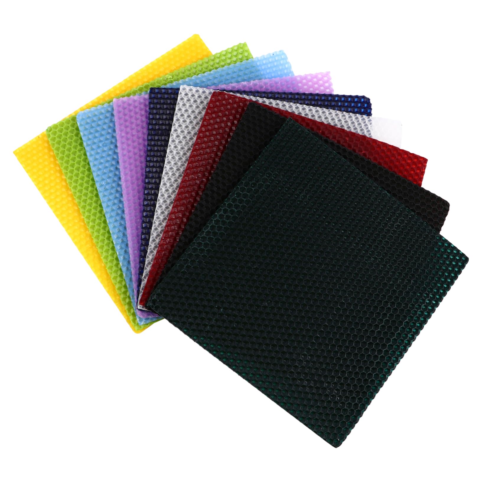 YOSADIER 9 Pezzi Kit per Cera Api Fogli Cera Api per Creare Colorate Fai da Te Materiale Senza Fumi Attività Colore Casuale