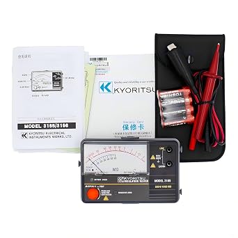 Japan Quality KYORITSU Analog Insulation Continuity Tester KEW 3165 3166 500V/1000M Insulation Tester Insulation Tester Ohm Tester Resistance Meter Tester Megohmmeter3165