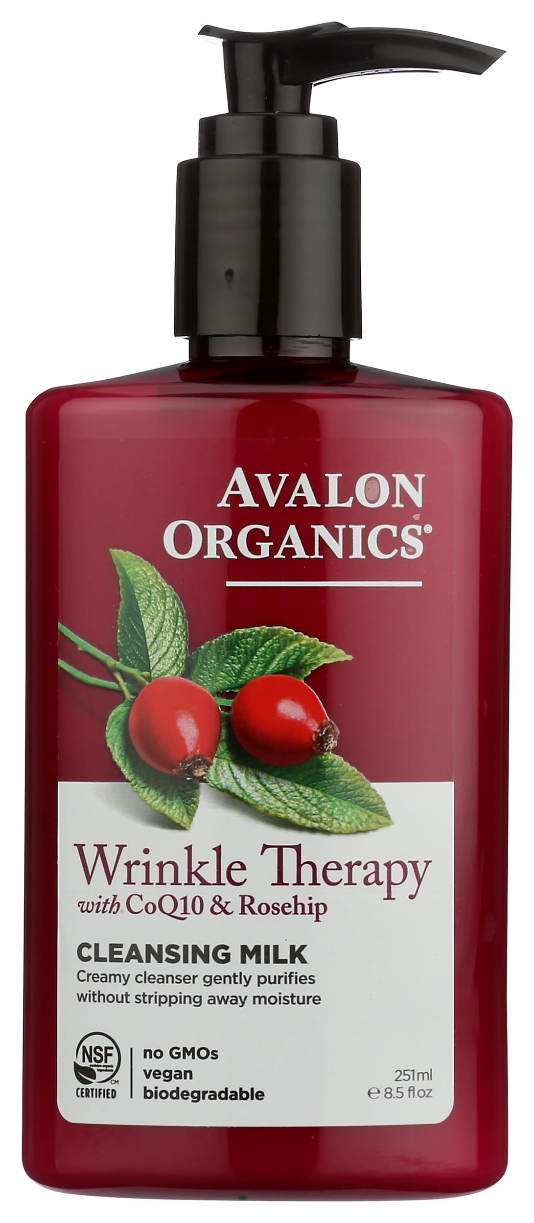 Wrinkle Therapy, With CoQ10 & Rosehip, Cleansing Milk, 8.5 fl oz (251 ml)
