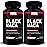 Force Factor Black Maca Root Supplement for Men, 1000mg Maca Negra Extract for Energy, Hormonal Balance & Vitality, Superior Absorption with BioPerine, 120 Capsules, 2-Pack