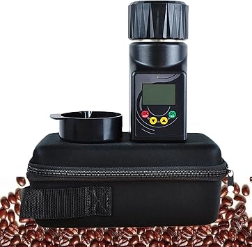 Portable Grain Moisture Meters, Grain Moisture Meter with LED Display, 30 Seconds Turns Off Automatically, Support 8 Languages, Data Preservation, for 43 Cereals