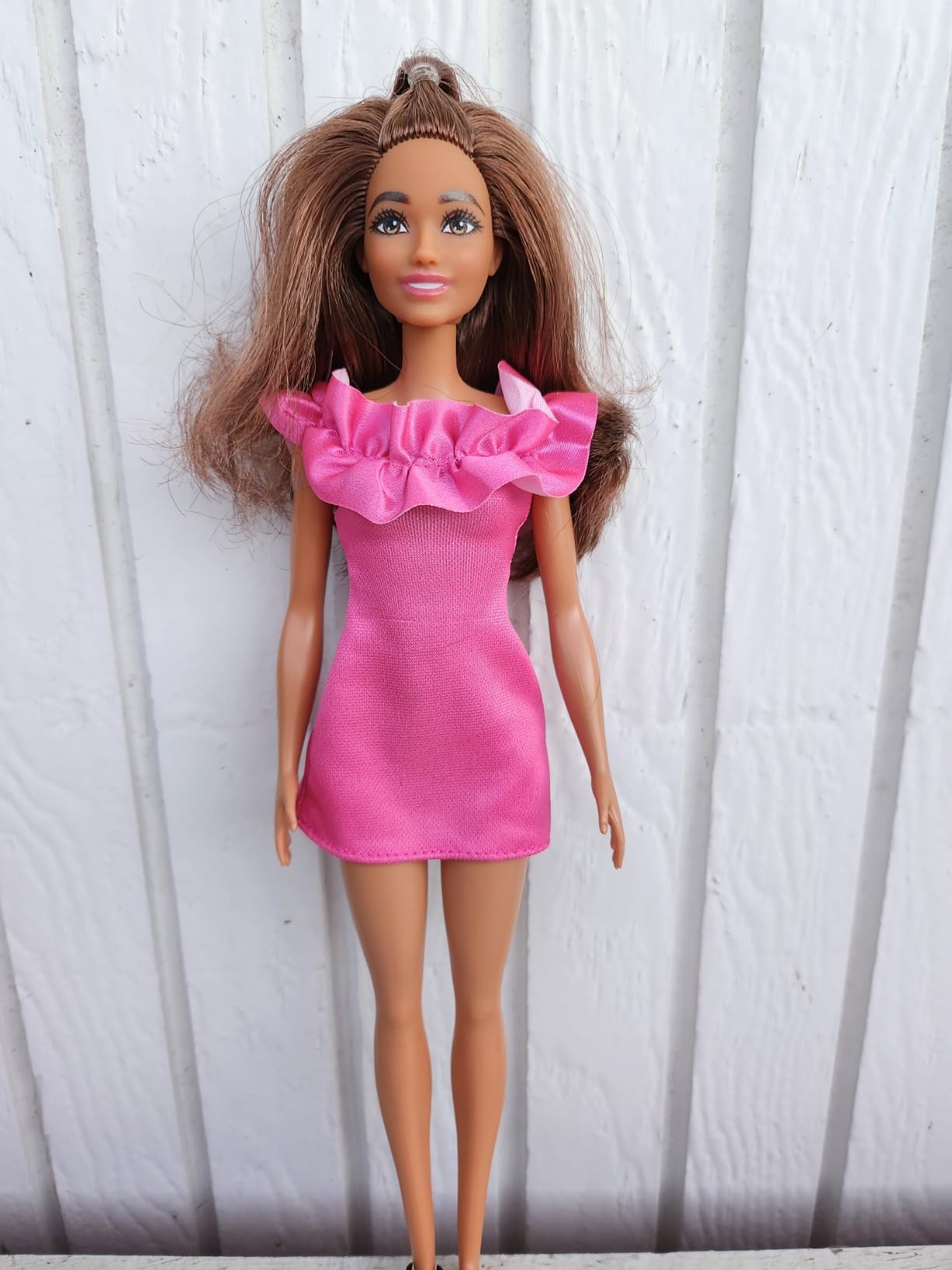 Poupée Barbie Fashionistas 65ème Anniversaire - Cheveux Blonds Ondulés - Robe Colorée - HRH20
