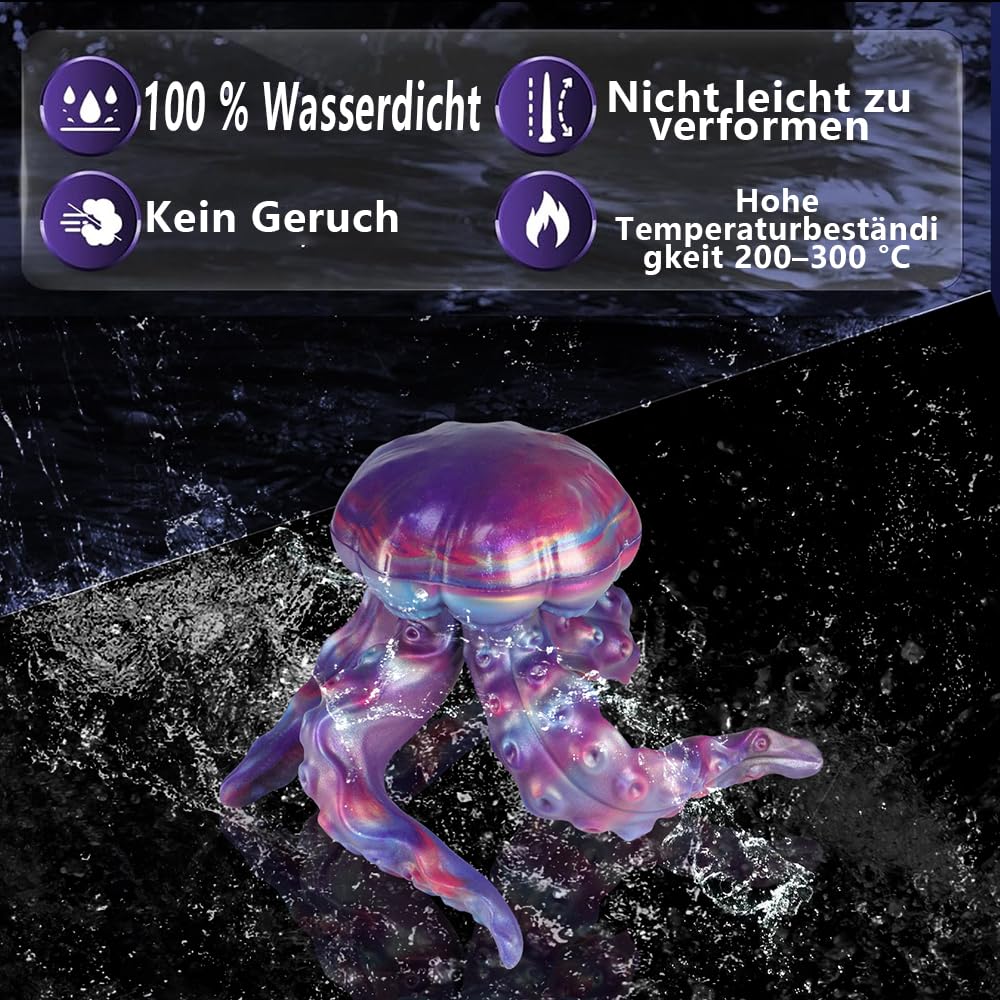 Realistischer Monster Dildo Anal Silikon Tentakel Dildo Analplug für Frauen Männer Prostata Stimulation G-Punkt Massage Fantasy Anal Butt Plug Masturbation Erotisches Sexspielzeug für Paar (L)