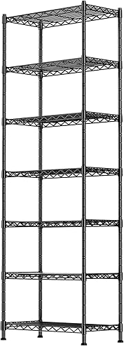 Miniatura 19 de GIOTORENT Unidades de Estantería Metálica de Pie de 5 Niveles, Estante de Alambre de Altura Ajustable Rack de Exhibición para Lavandería Baño Cocina