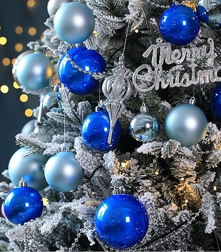 Miniatura 4 de AMS Mini adornos de bola de Navidad de 34 quilates, decoración de fiesta, inastillable, colgante para decoración de árbol de Navidad (1.57