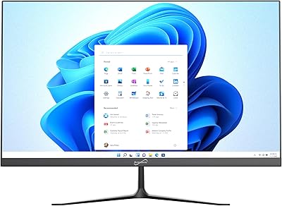 Supersonic SC-5527AIO 27 Windows All-in-1 Desktop Computer, N100 Quad-Core, 16GB RAM, 512GB SSD, Windows 11, UHD 750, Office 365, Wi-Fi, BT 5.1, HDMI, Speakers, USB, Keyboard & Mouse Included