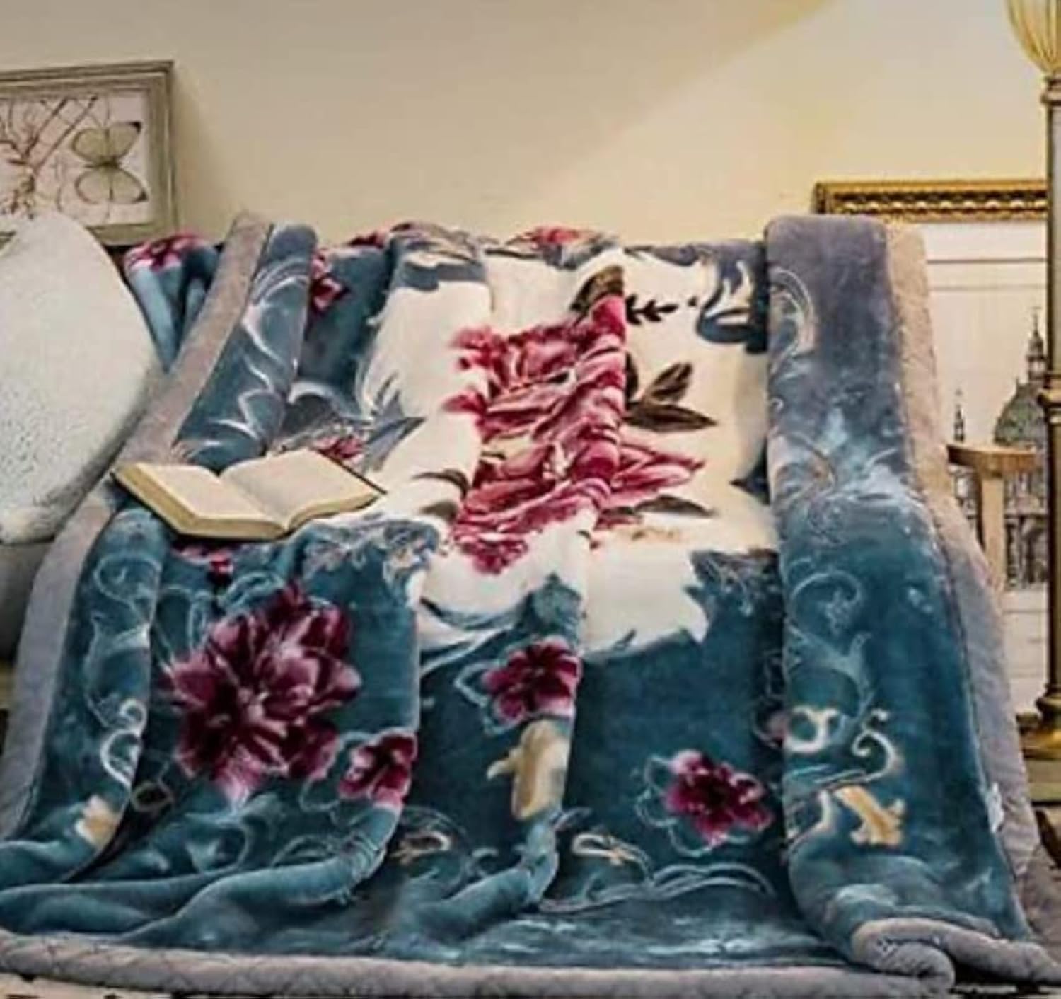 OMAJA HOME Luxurious Silk Touch Premium 2 Ply Super Soft Double Bed Double Ply Mink Blanket for Heavy Winters King Size, with Fancy Bag Packing Multicolor #5 (B0B3KXPVC5) Amazon Price History, Amazon Price Tracker