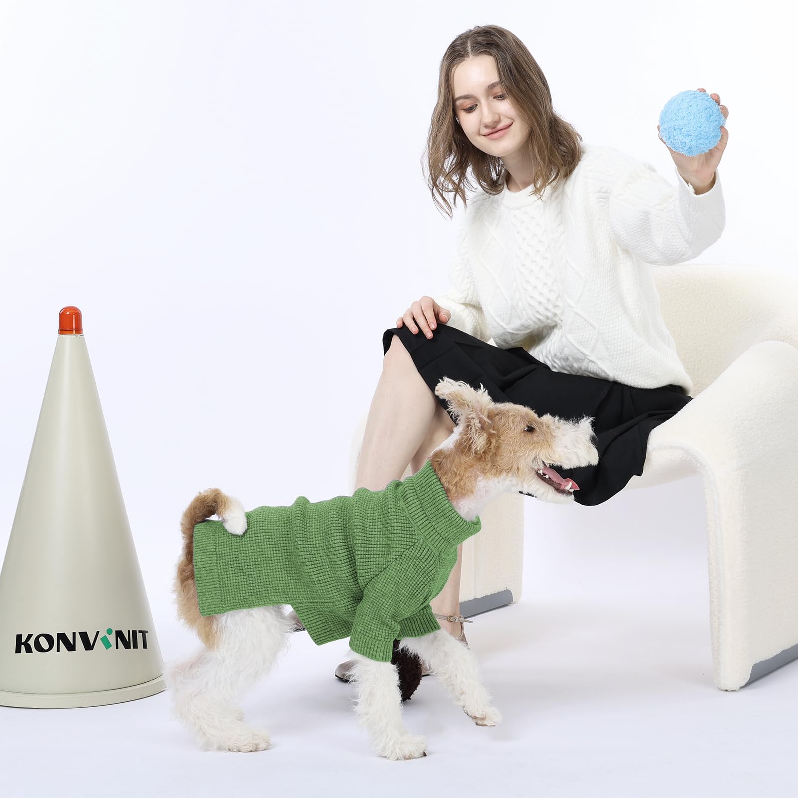 KONVINIT Hundepullover - Pullover für Hunde Eicher Langarm Hundepulli m