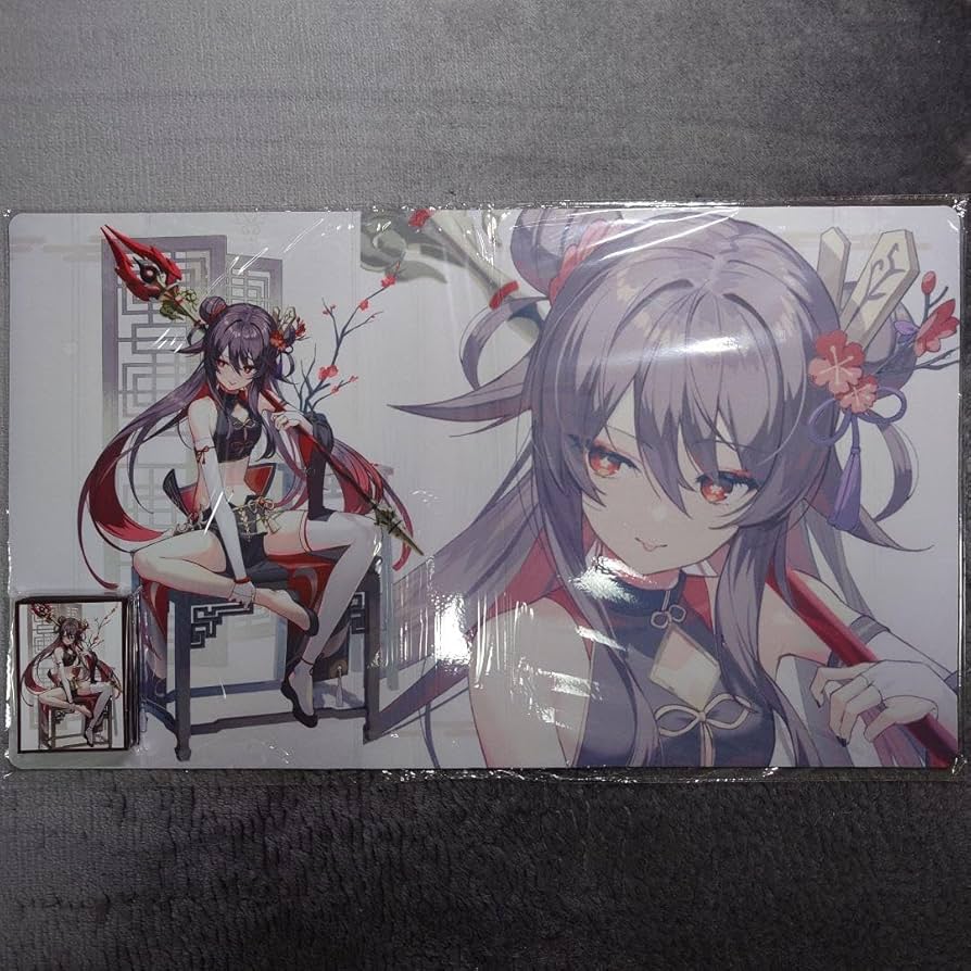 原神 胡桃 スリーブ プレマ プレイマット Amazon.co.jp: 原神 梅の花&槍 胡桃 スリーブ&プレイマット