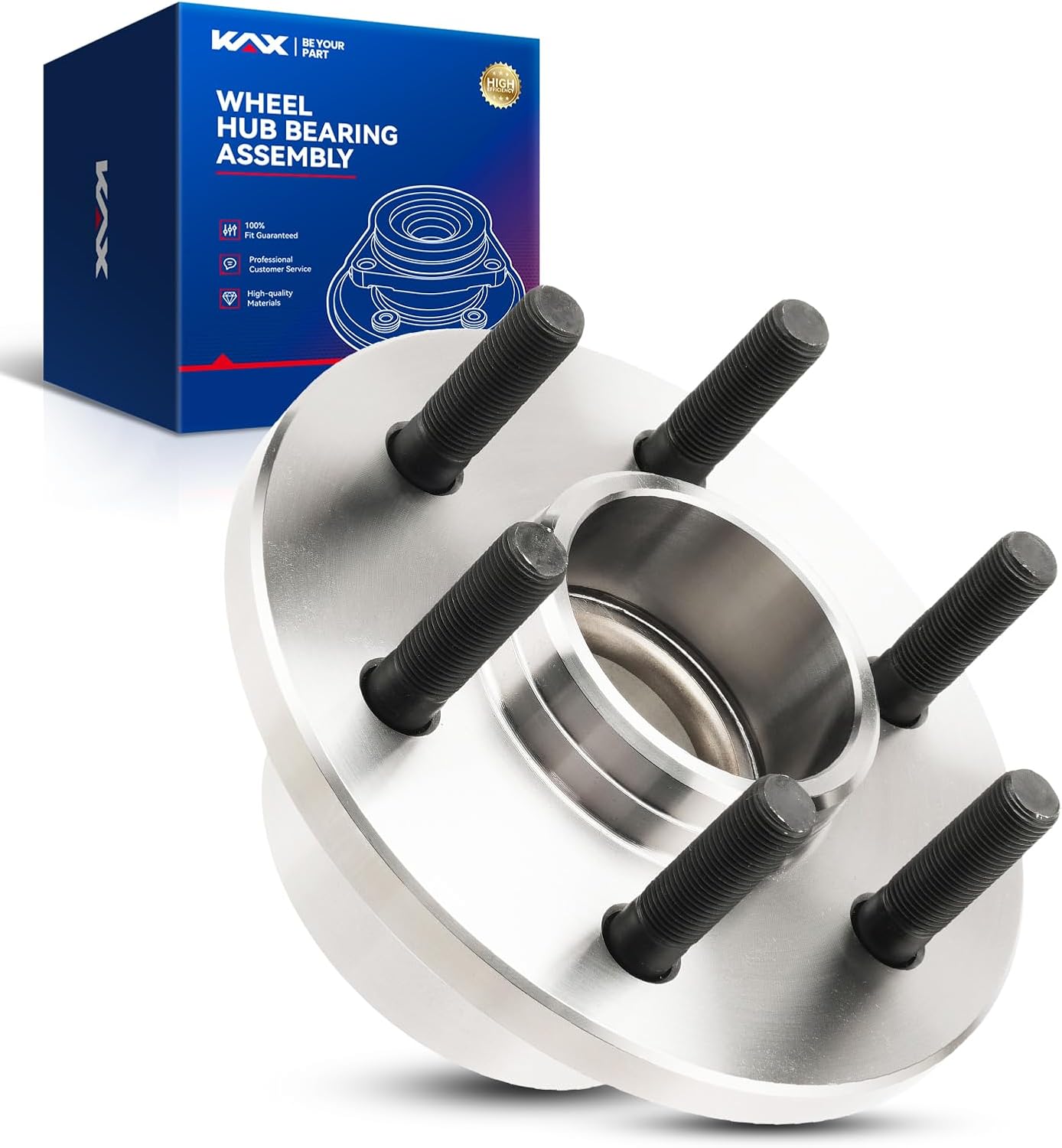 KAX 515032 1pc Front Wheel Hub Bearing Compatible with 1997-2003 Dodge Dakota 3.9L RWD,6 Lug