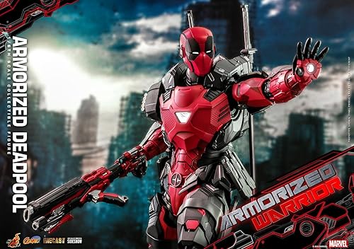 Miniatura 6 de Hot Toys 16 Deadpool blindado, rojo