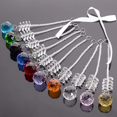 Miniatura 6 de LONGWIN Lote de 100 piezas de 1 agujero de cristal octágono cuentas, prisma de cristal Suncatcher piezas de repuesto lámpara DIY colgante colgante