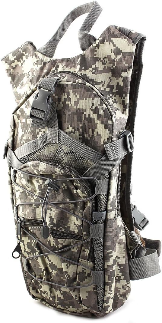 Outdoor Bicycle Bike Traveling Hiking Camping Cycling Backpack Hydration Bladder Pack ACU Camouflage Color (id: 0f9 48e 365 6de 53d