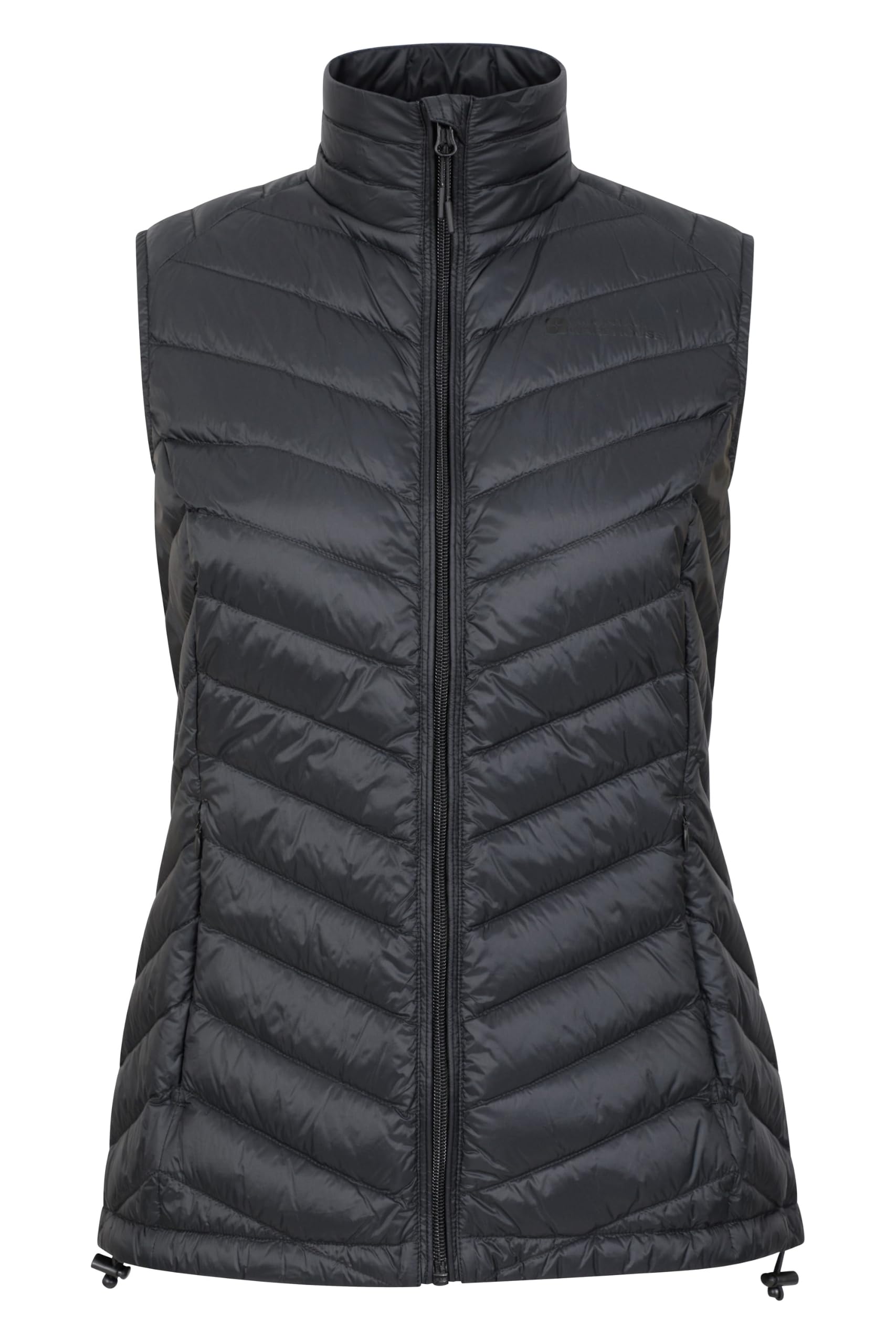 Mountain Warehouse Women's Featherweight Down Gilet Lightweight Vest Coat in Black | Size: 16