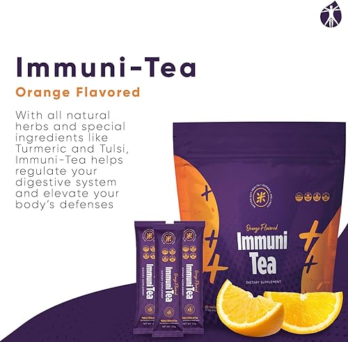Miniatura 5 de TLC Immuni-Tea - Extractos de hierbas 100 naturales para apoyar la salud digestiva y elevar las defensas del cuerpo 30 sobres 012oz cada uno