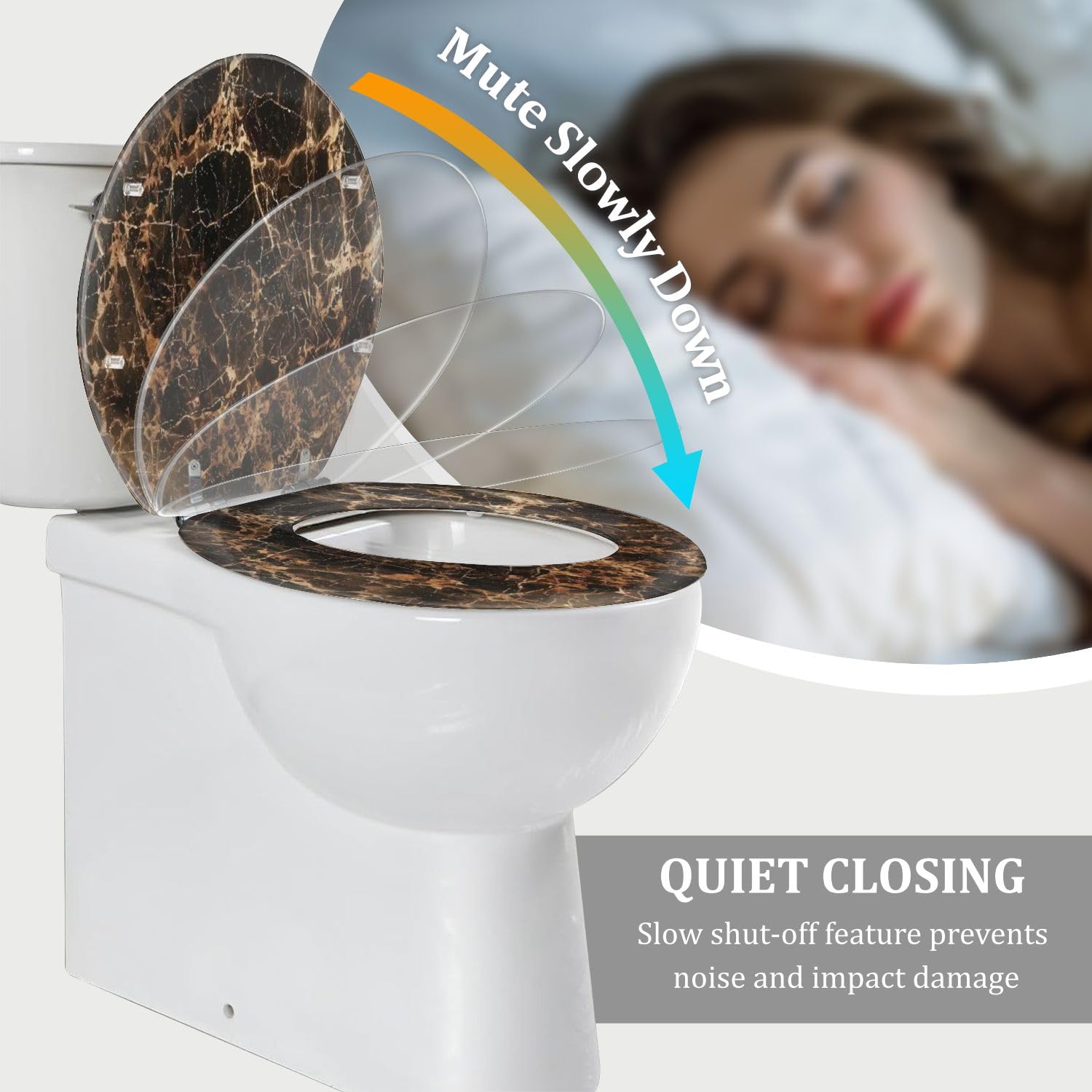 Sedile WC: rotondo in resina per bagno