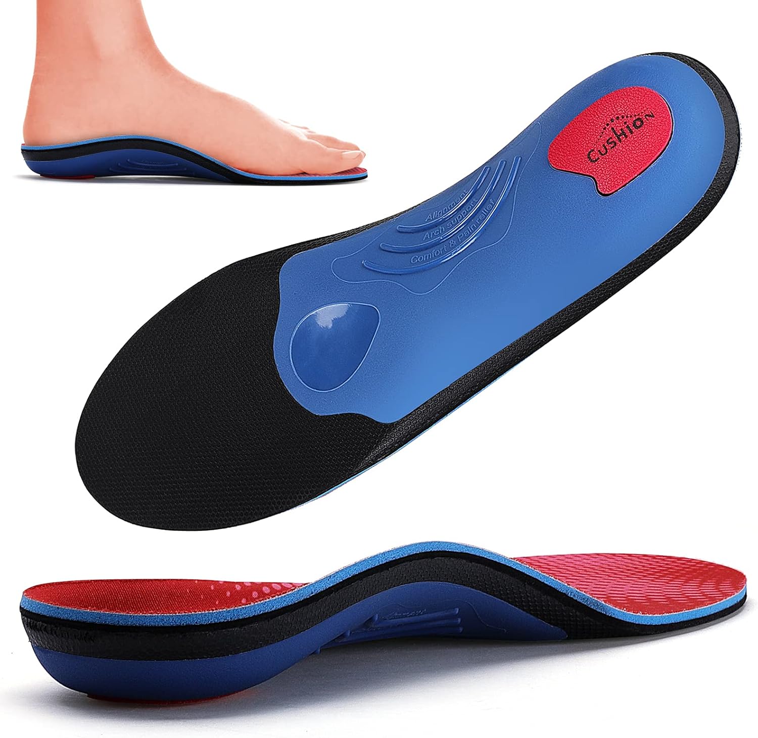 Walkomfy Heavy Duty Support Pain Relief Orthotics 210