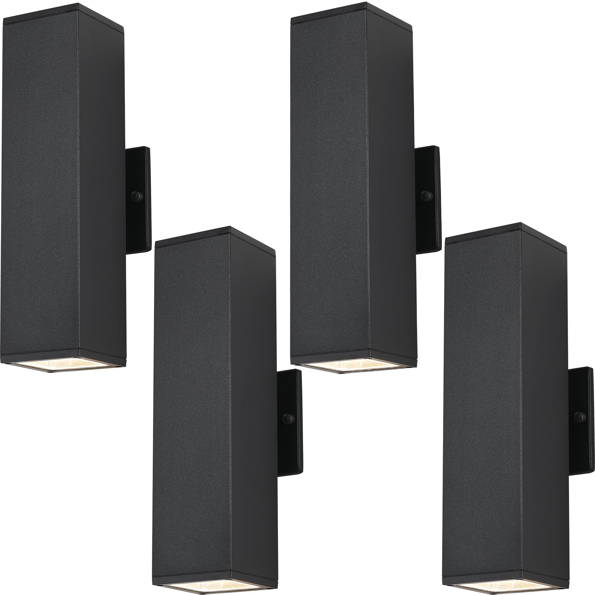 Outdoor Porch Lights 14 in Outside Lights for House Garage Front Door Modern Black Outdoor Wall Sconce Up