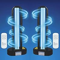 Vista 6 de BAIMNOCM Pack de 2 Bombillas UVC Libres de Ozono, Lámpara UV 25 Vatios, Longitud de Onda 254nm UV-C para Sótano, Base E26, 2