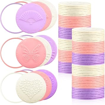 Bucherry 100 Pcs Pocket Mirrors 2.76 Inch Round 24 Styles Compact Bulk