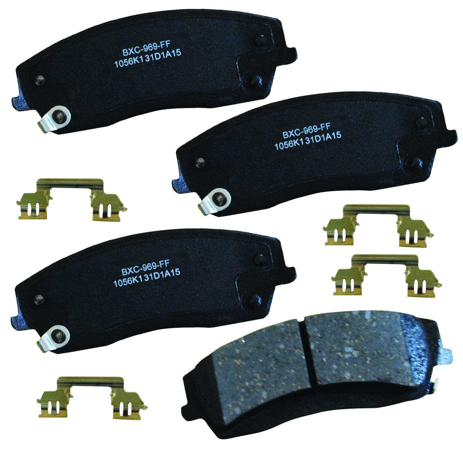Bendix Premium SBC1056K1 Ceramic Front Brake Pads for select Chrysler 300 2010-2005, Dodge Challenger 2010-2009, Charger 2010-2006, Magnum 2008-2005 (models with Single Piston Calipers)