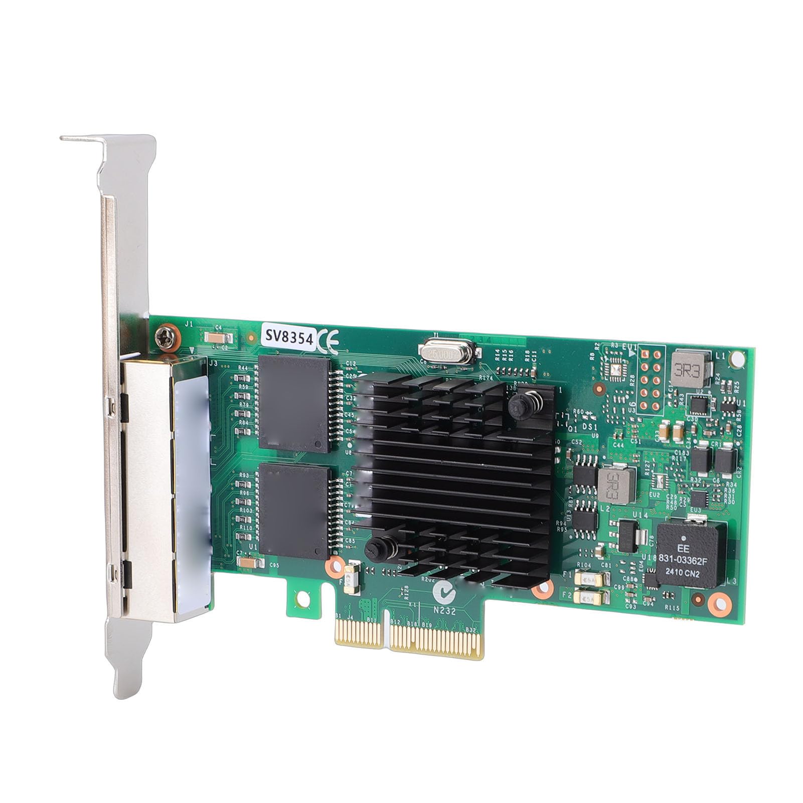 Scheda di Rete Gigabit Ethernet PCI Express da 1000 Mbps Controller 350AM4 Efficiente per Server Desktop, Adattatore di Rete PCIE per Data Center e Sistemi di Visione Artificiale