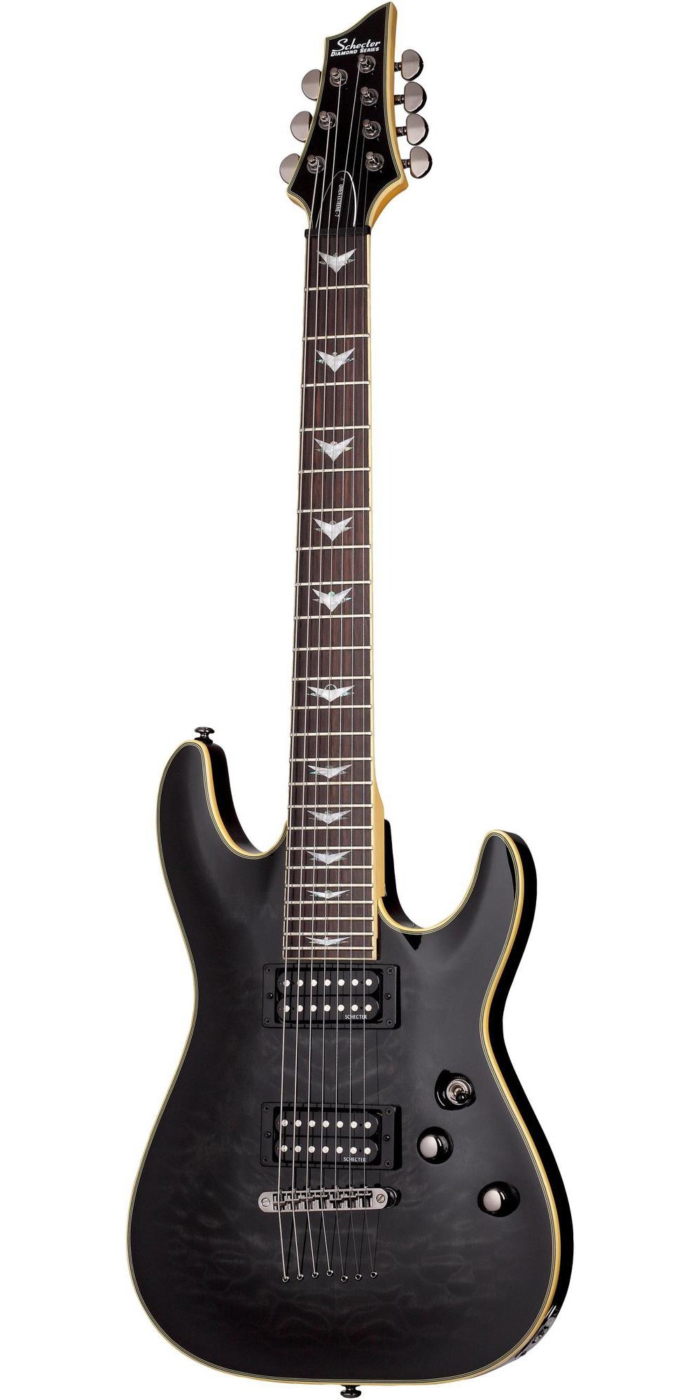 Amazon.com: Schecter Omen Extreme-7 Electric Guitar - See Thru