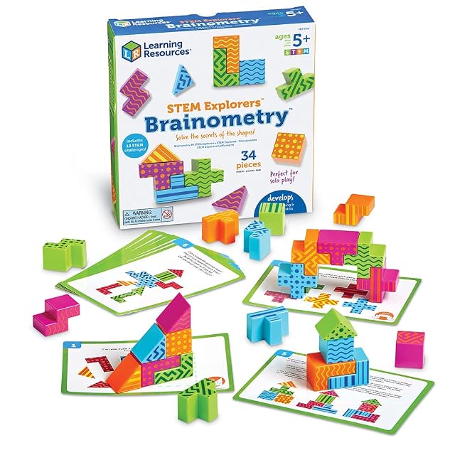 Learning Resources Brainometry - Juego Stem de Lógica y Construcción para Niños 5+ Años